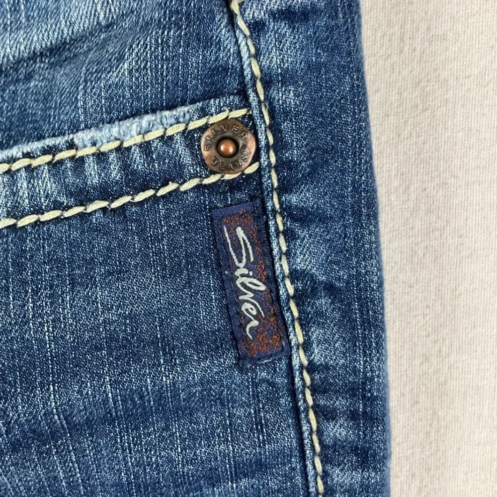 Silver‎ Jeans Pioneer Womens W29 L33 (fits 30x31) Blue Bootcut Low Rise Denim